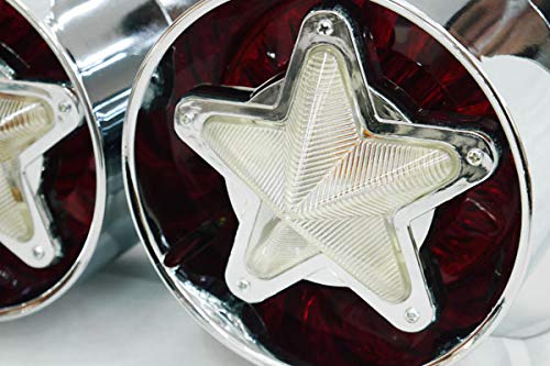 Amazon | 【WNJAPAN】星型紅白3連トラックテールランプ 左右